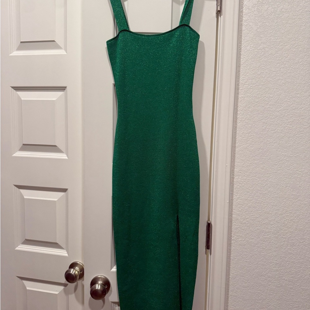 NEW Superdown Shimmering Green Mini Dress